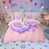 Homewish Cartoon Animal Axolotl Duvet Cover SetFlower Butterfly For Kids Bedding SetKawaii Wildlife Bed Set