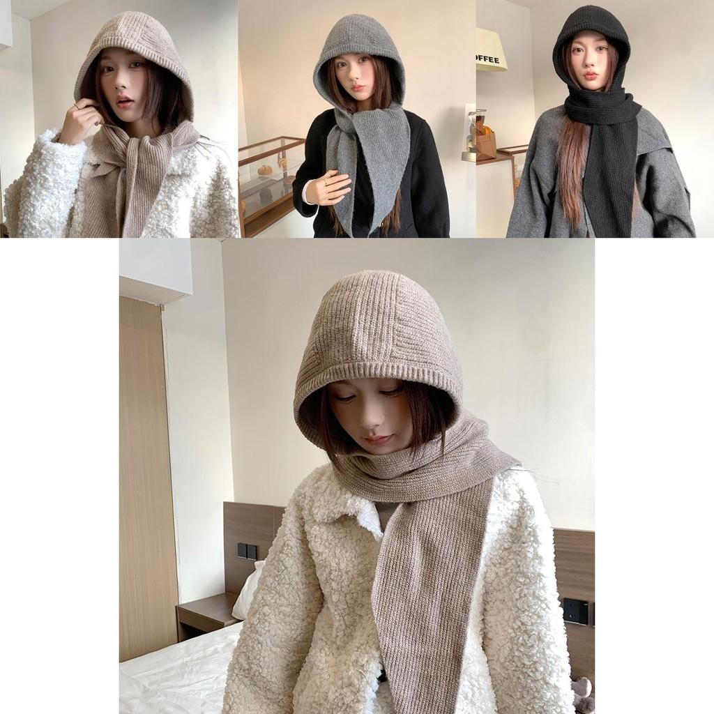 Knitted Hat And Scarf Set For Women Winter Warmth With Letter Design For Casual Wear
