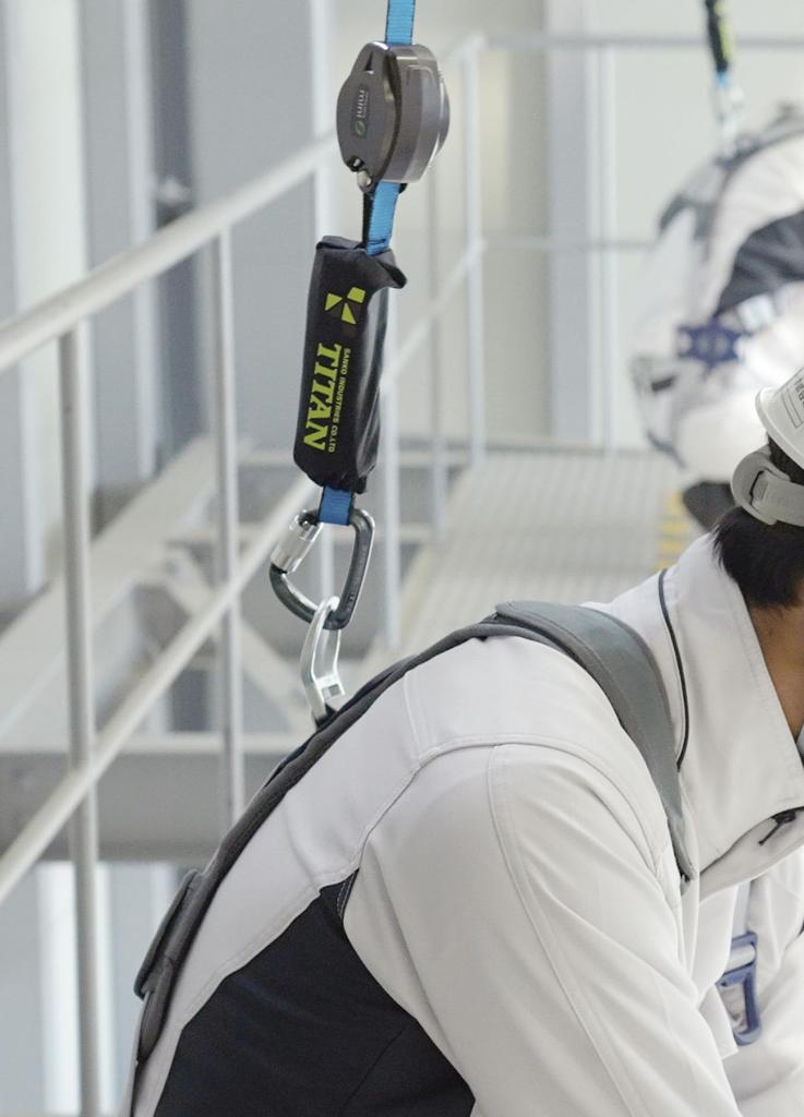 TITAN REELOCK Mini Type 1 Lanyard with Locking for Full Harness and Waist Belt Compliant with New Standards Device, HL-HS-130, Use,