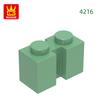 129Pcs/lot NO.4216 Modified1 x 2 featuring Groove Brick Moc Colour Accessories Works With featuring Block DIY Children's Toy Assembly Parts