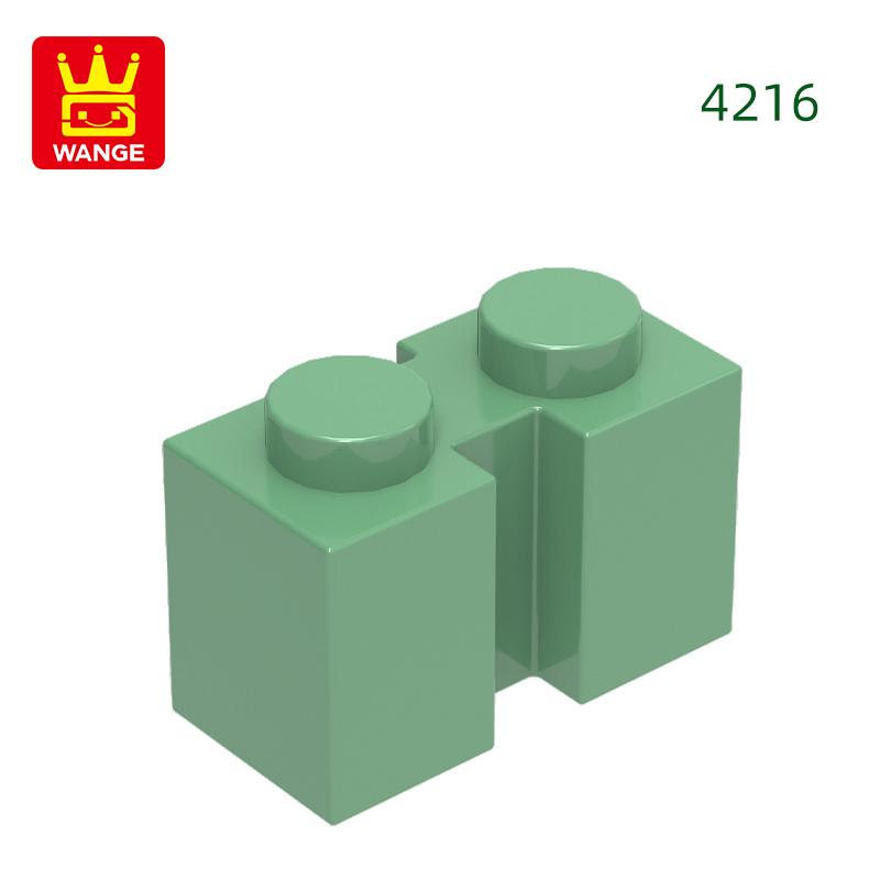 129Pcs/lot NO.4216 Modified1 x 2 featuring Groove Brick Moc Colour Accessories Works With featuring Block DIY Children's Toy Assembly Parts