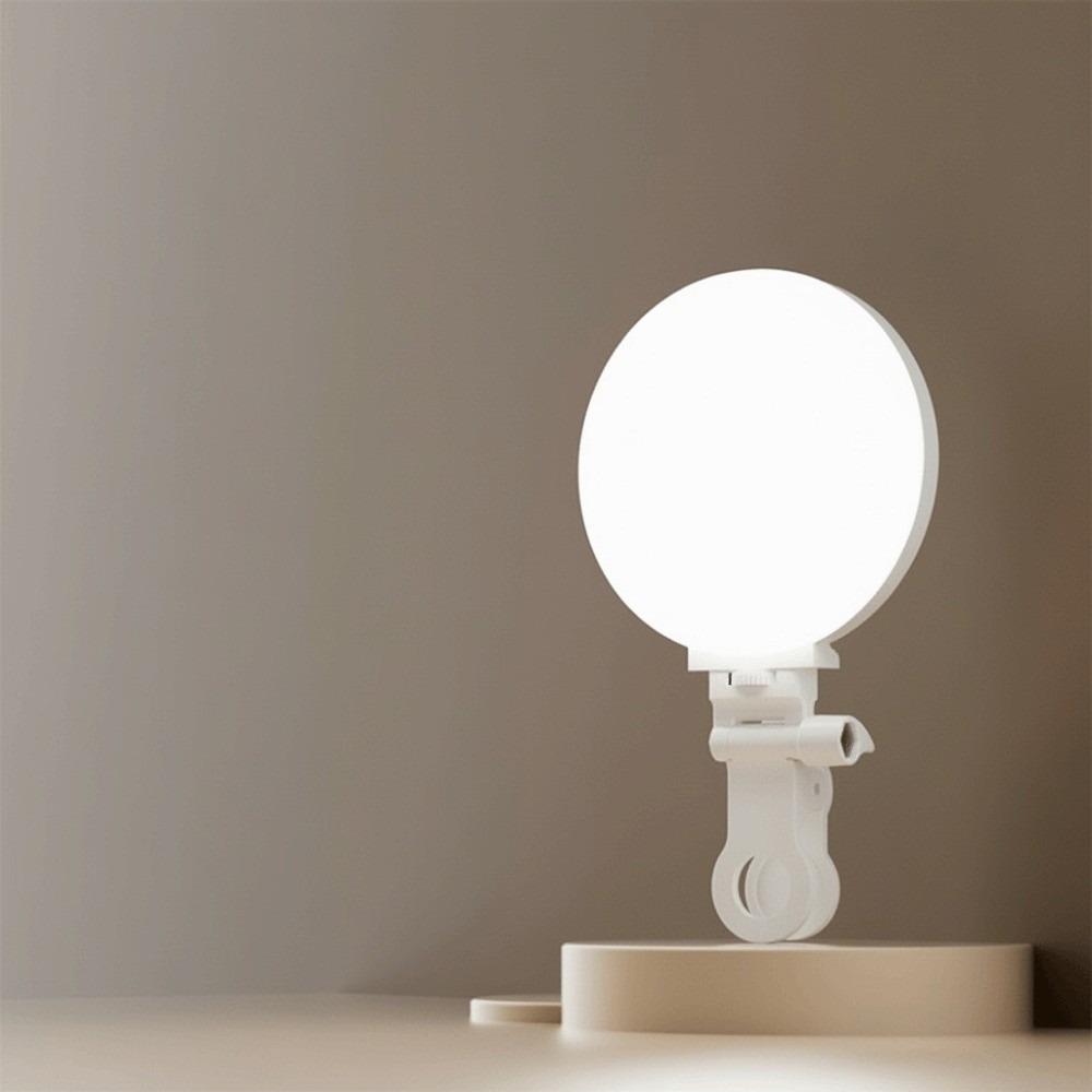 

Clip Mount Mobile Phone Fill Lamp 3 Color LED Clip Light Lighting Tool Mini Fill Light Photography білий
