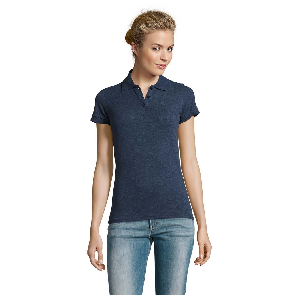 SOLS Womens/Ladies Perfect Melange Polo Shirt