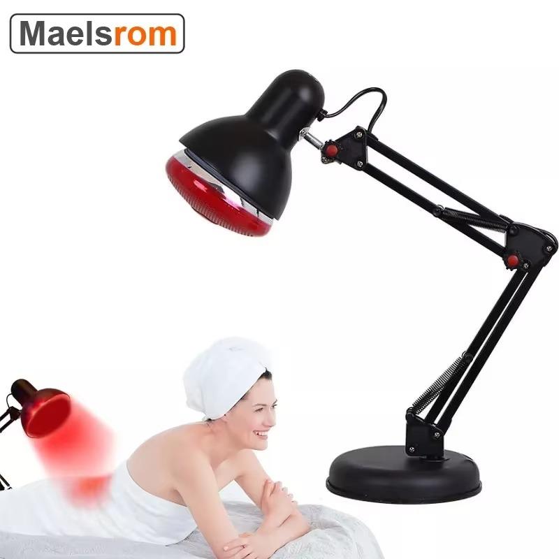E27 Base 150W Infrared Therapy Light - 360° Clamp | Beauty & Health Home Muscle Relief Spa Lamp (White)