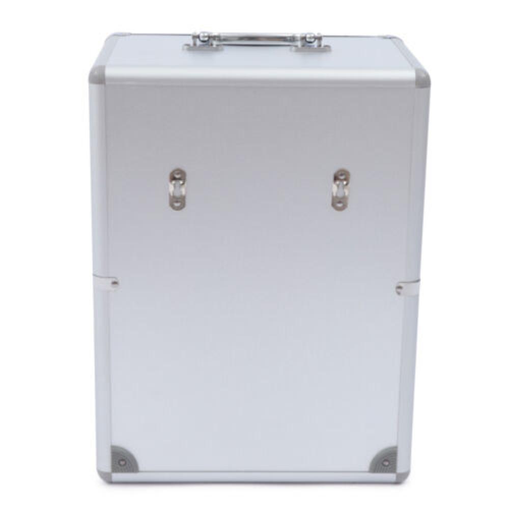 Bymaocar 24 Compartimentos Liga de Alumínio Telefone Celular com Fechadura 7 Alça de Transporte Caixa Armário de Armazenamento de Telefones Celulares Montado na Parede e de Mesa