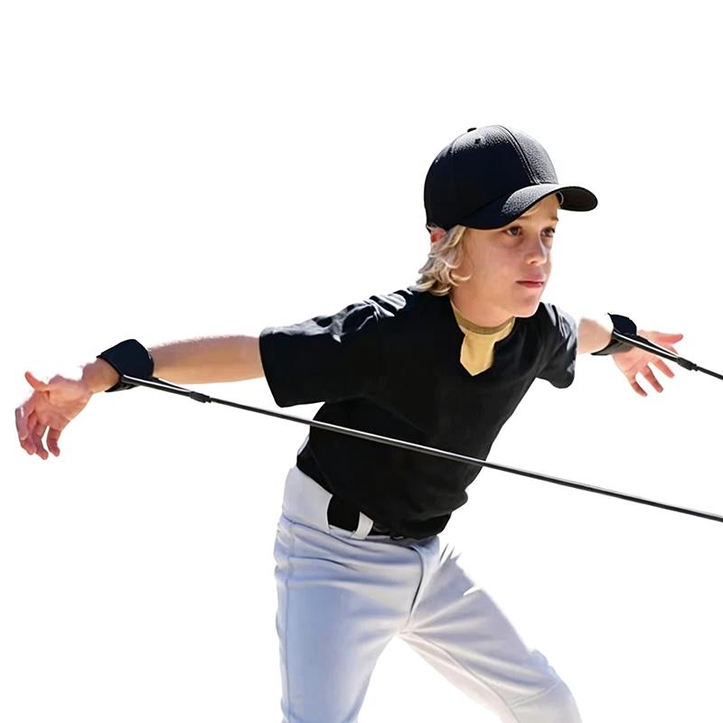 1Pcs Latex Stretch Training Gym Workouts Elastic Strap Rope Baseball Resistance Bands Baseball Swing Trainer