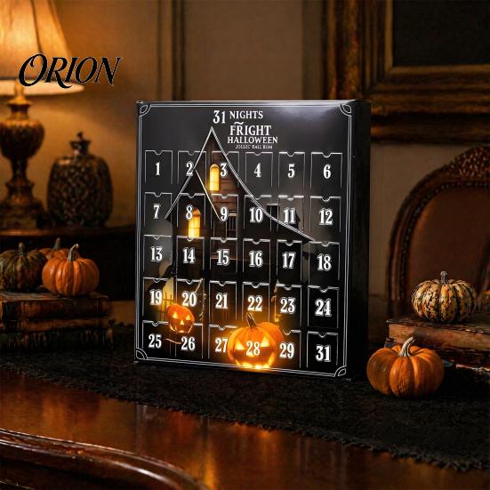 Familien-Halloween-Aktivität 2026 Adventskalender, 24-Tage-Countdown-Box mit gruseligem Mini-Kalender mit Überraschungsfiguren, 3D-Sammlerstück Feiertag