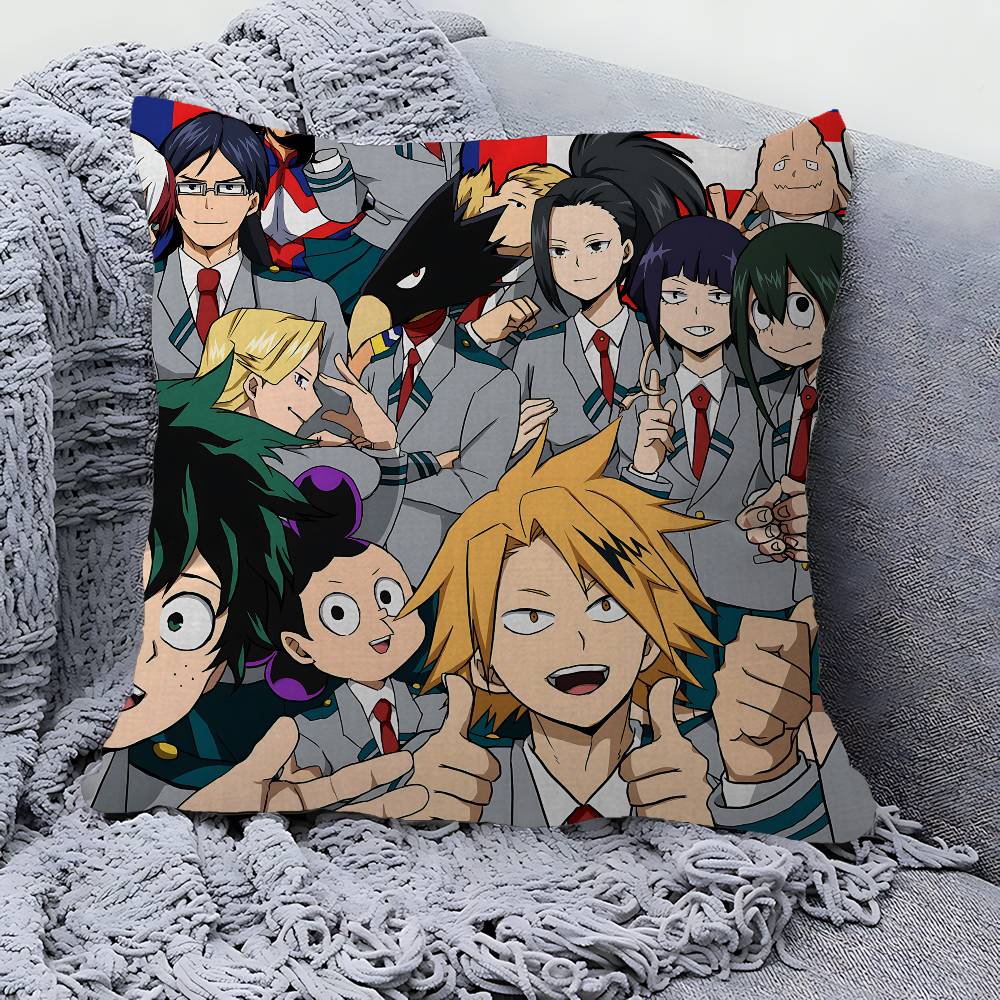 My Hero Academia Cool Cartoon Cushion Cover Polyester Sofa Cushions Decorative Throw Pillows Home Decoration Pillowcover