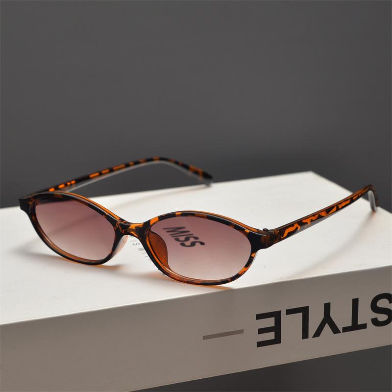 New Retro Oval Cat Eye Sunglasses For Women  Trendy Small Narrow Sunnies 90S Designer Sun Glasses 20