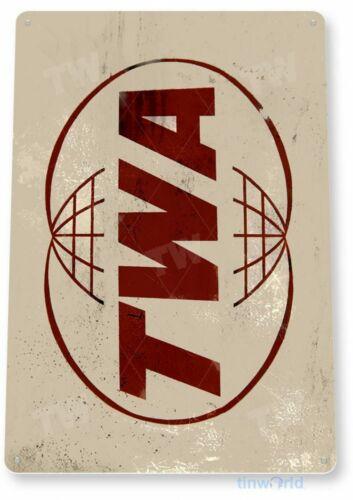 АВИАЛИНИИ TWA X ЖЕСТЯНАЯ ТАБЛИЧКА АВИАЦИЯ САМОЛЕТ САМОЛЕТ РЕТРО LAX ГАВАНЬ Алюминий 20x30cm(7.8x11.8inch)