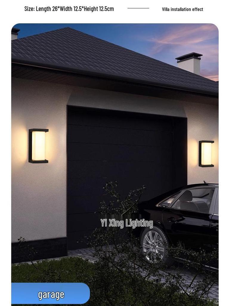 Super Bright LED Waterproof Outdoor Wall Light with Sensor for Garden, Hotel, Courtyard, Villa, or Balcony