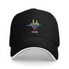 Colombia Heartbeat Flag Colors Print Baseball Cap Polyester Adjustable Outdoor Sports Hat Unisex