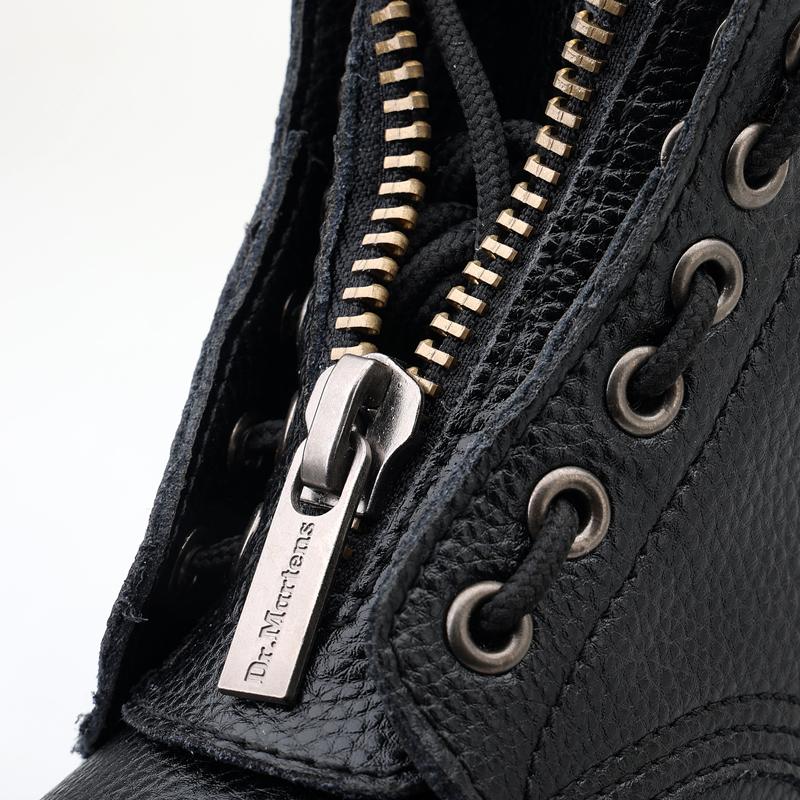 Motorradschuhe Damenstiefel Leder Plateau-Stiefel Reißverschluss vorne Dicke Sohlen Sexy Punk Winterstiefel