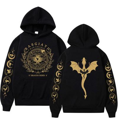 Czwarte Skrzydło Bluzy graficzne Basgiath War College Bluza Jeźdźca Smoka Męska damska Modna bluza streetwear