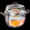 ASD 304 Stainless Steel Double-Layer Steamer Pot