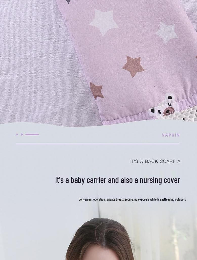 Summer Baby Carrier & Nursing Cover: Multifunctional, Lightweight Sling for Newborns and Toddlers.