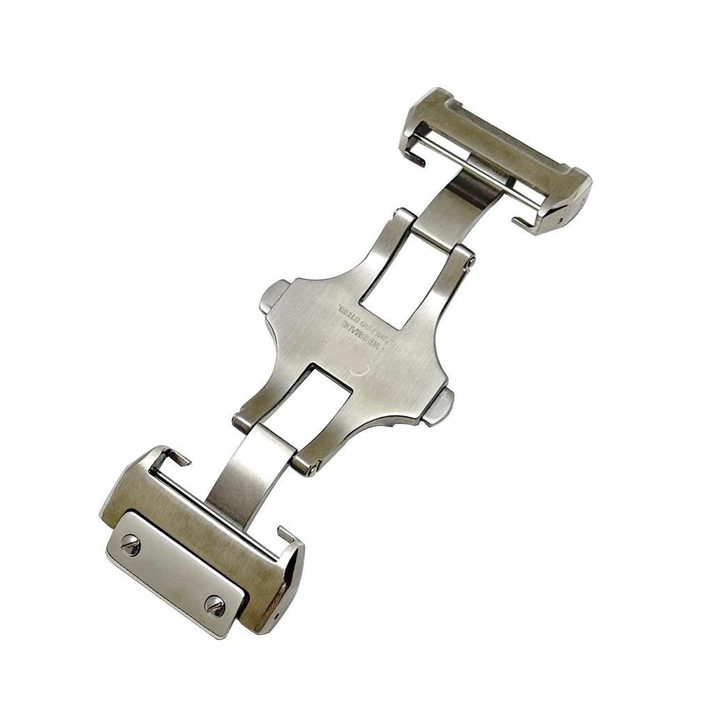 Fivela de Fecho Borboleta de Dupla Pressão para Cartier Santos/Santos100 - Fosca, 18/21mm