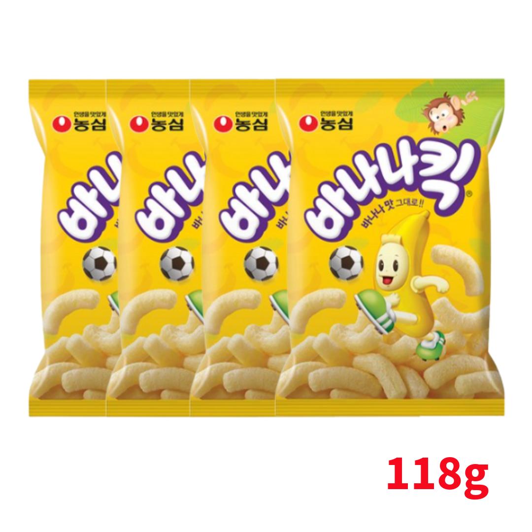 

Корейский слоеный снек – Banana Kick, Melon Kick (26 вариантов) #banana 118g x 4pcs