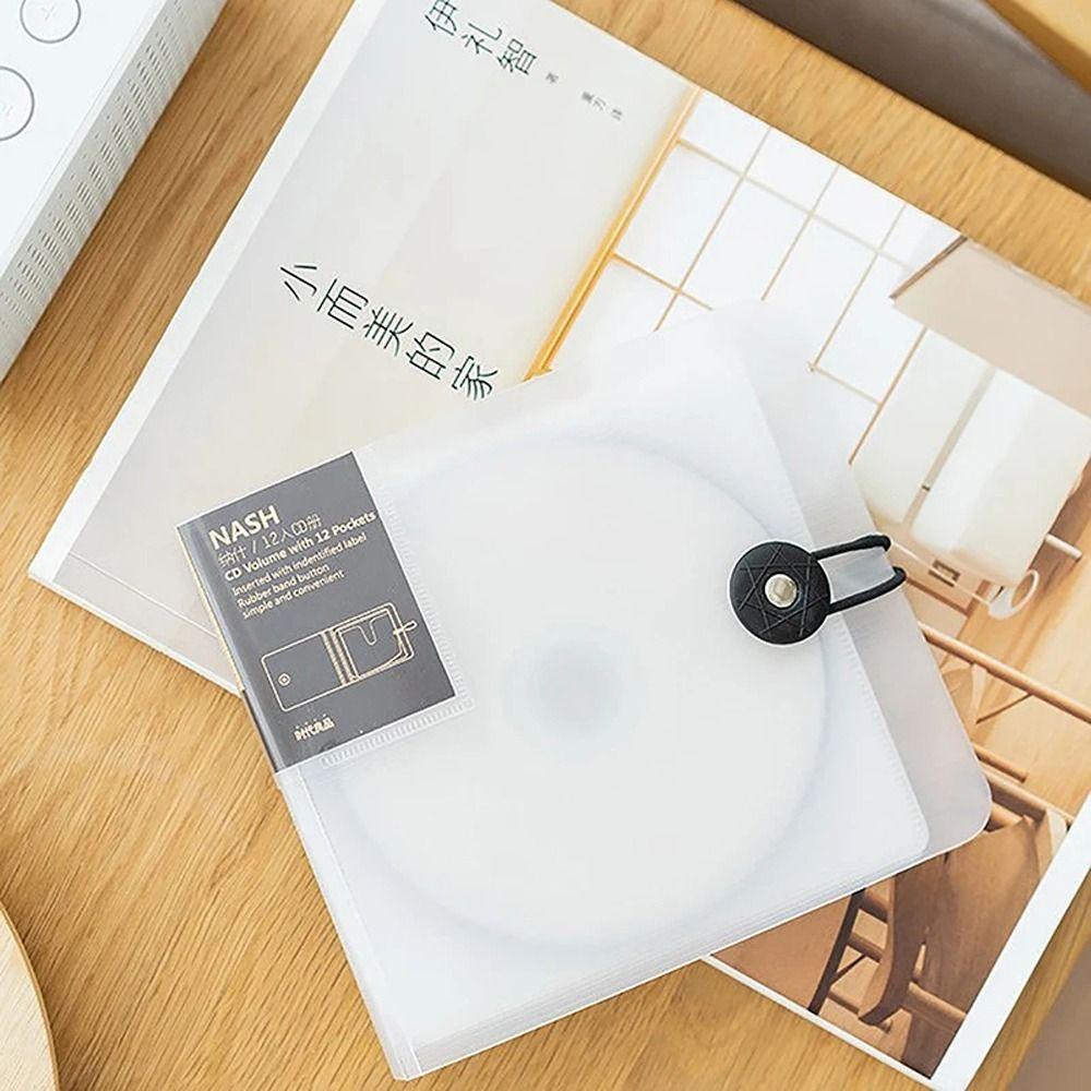 With Buckle DVD Holder Transparent CD Sleeve CD Box Bag CD Storage Case  DVD Organizer