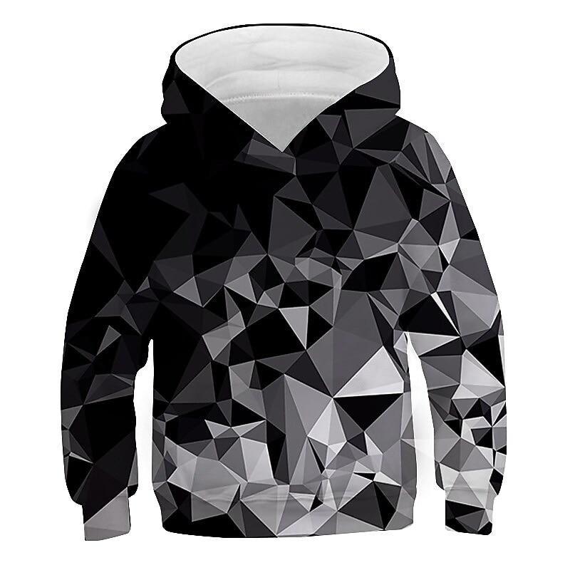 Children's Fashion Animal Print Pullover Hoodie Hooded Sweatshirt Clothing