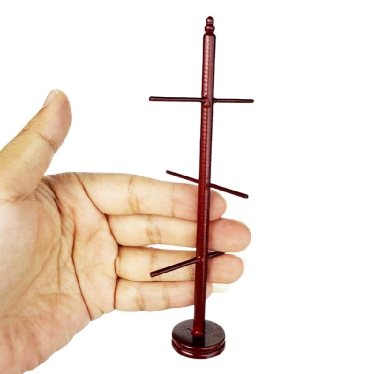 Realistic Miniature Hanger Coat Organizer For Craft Model Project 1/12 Scale Doll House Furniture Scene Landscape Kits