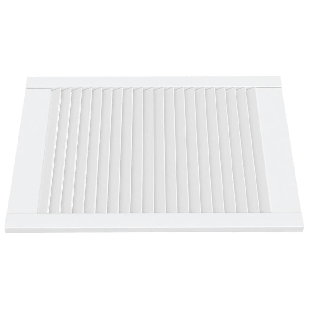 vidaXL Schranktüren Lamellen-Design 4 Stk. Weiß 69x49,4 cm Massivholz