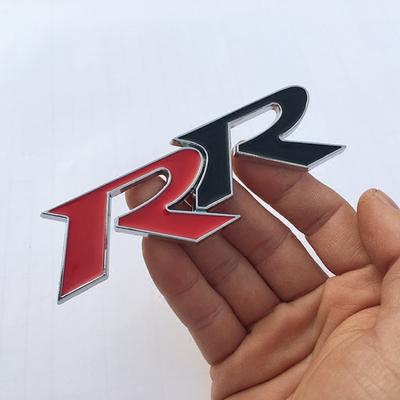 Car Personalized RR Metal Label, Car Net Label Modification Label, Tail Car Logo Three-dimensional Decorative Sticker Side Sticker