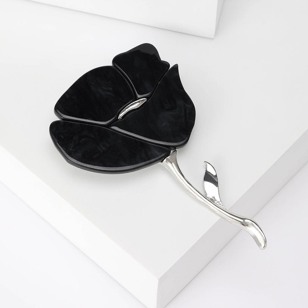 Big Flower Brooch Pin Acrylic Rose Women Brooch Fashion Design Gift For Women Clothing Decor