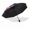 1pc Power Rangers Auto Open Close Umbrella - Portable Tri-Fold Design with 8-Bone Iron Frame - Outdoor for Fans, Travelers, Daily Use, Gift Idea.Q034