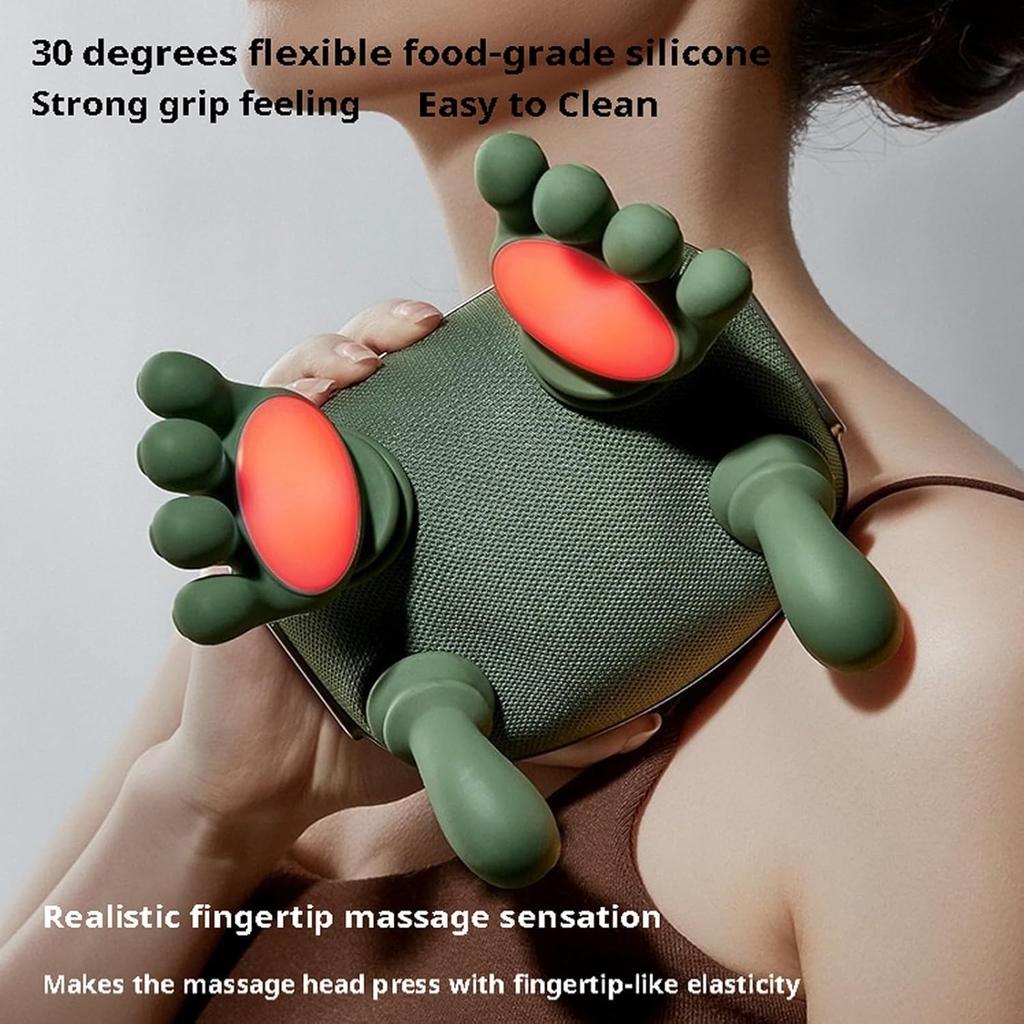 Bionic Neck Shoulder Massager N7 Kneading Massager Shawl 3-Level Modes Neck Cervical Waist Leg Body Muscles Massage Pillow