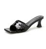 Fashion 2025 New Summer Style Fashionable Comfortable Stylish Elegant Sequin Casual Open Toe High Heel Sandals and Slippers Women
