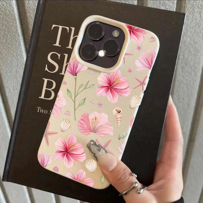 Sweet Lily Flower Lychee Pattern Phone Case For iPhone 17 16 15 14 13 12 11 Pro Max 16e 17e X XR XS Max Shockproof Soft Cover