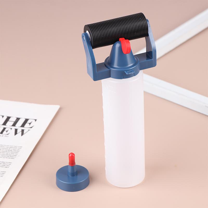 8 Unzen Holzleim Roller Flaschenset Leimbehälter Dispensieren Kunststoff Applikatorflasche für Holzbearbeitung Malerei Diy Werkzeug