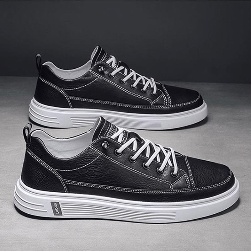 

VANDOWEN Белые кроссовки мужские модные плоские Вулканизированные туфли мужские удобные повседневные кроссовки мужские легкие парусиновые туфли 10 чёрный