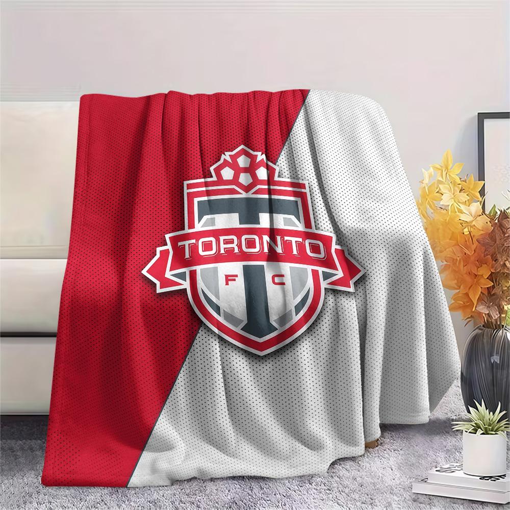 Toronto Football Club Flannel Blanket, High quality Comfortable for All Seasons, Home Decor, Warmth and Comfort