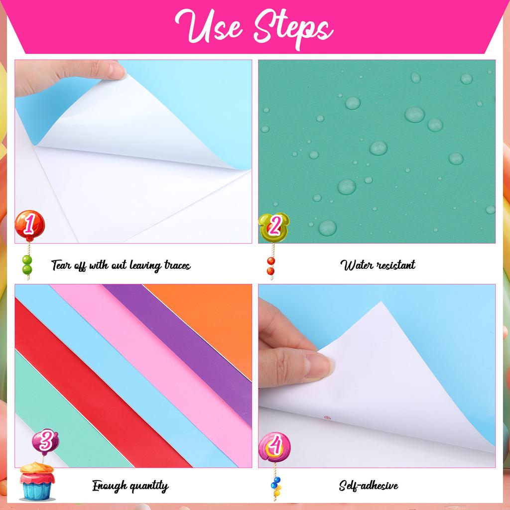 30 Pcs Colorful Pvc Floor Stickers Candy Land Party Decorations Pastel Color Floor Stickers Candyland Runway Rug Hallway Runner