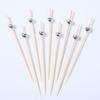 100pcs Mirror Finish Food Picks Disposable Bamboo Skewers Cake Toppers  Wedding Birthday Party