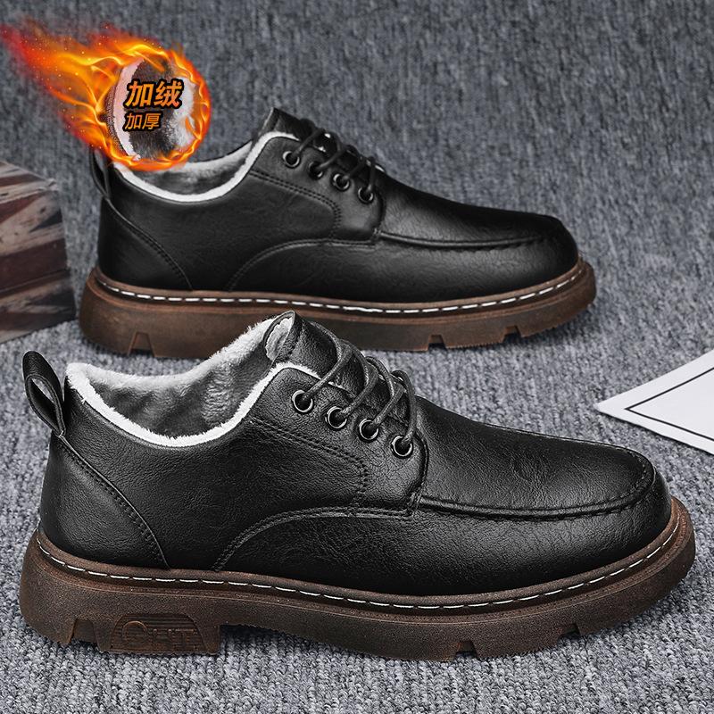 Höst brittisk business casual läderskor svarta brudgums bröllop höjande stor tå trendiga skor