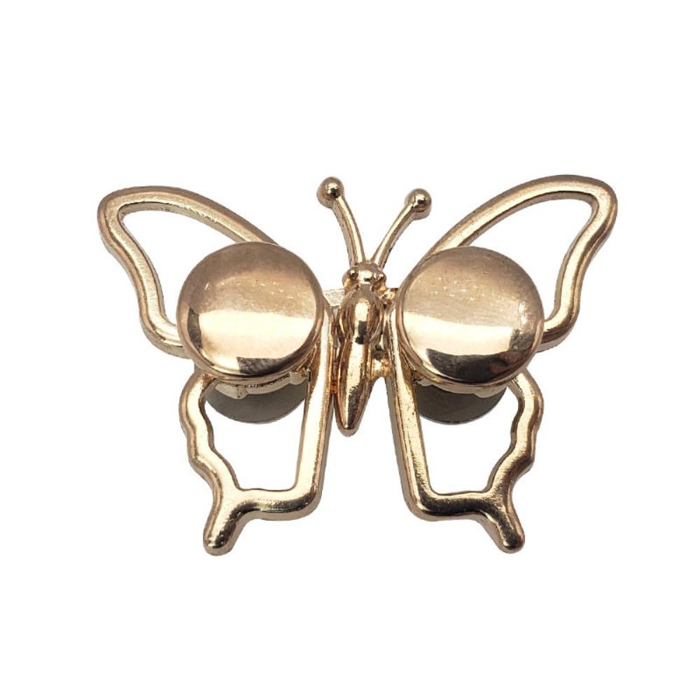 Alloy Butterfly Waist Buckle Butterfly Shape Detachable Clothing Waist Buckle Adjustable No Sew Waist Cinch Buckle Jeans Wear