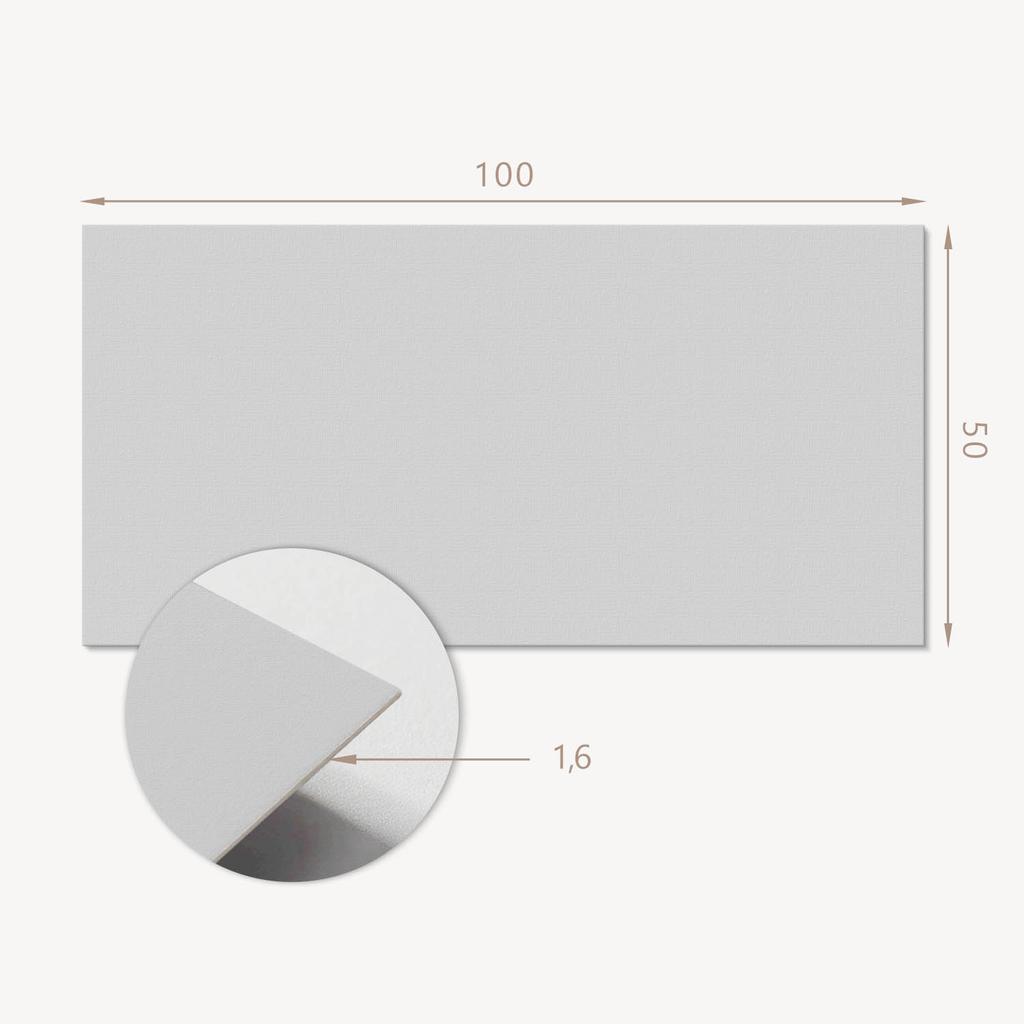 Vinyl Decoration With Print For Tool-Free Assembly 100x50 Cm Gray Color