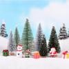Pine Needle Christmas Tree Micro Landscape Accessories, Multiple Sizes of Tree PVC Ornaments, Creative and Cute Home Decoration
