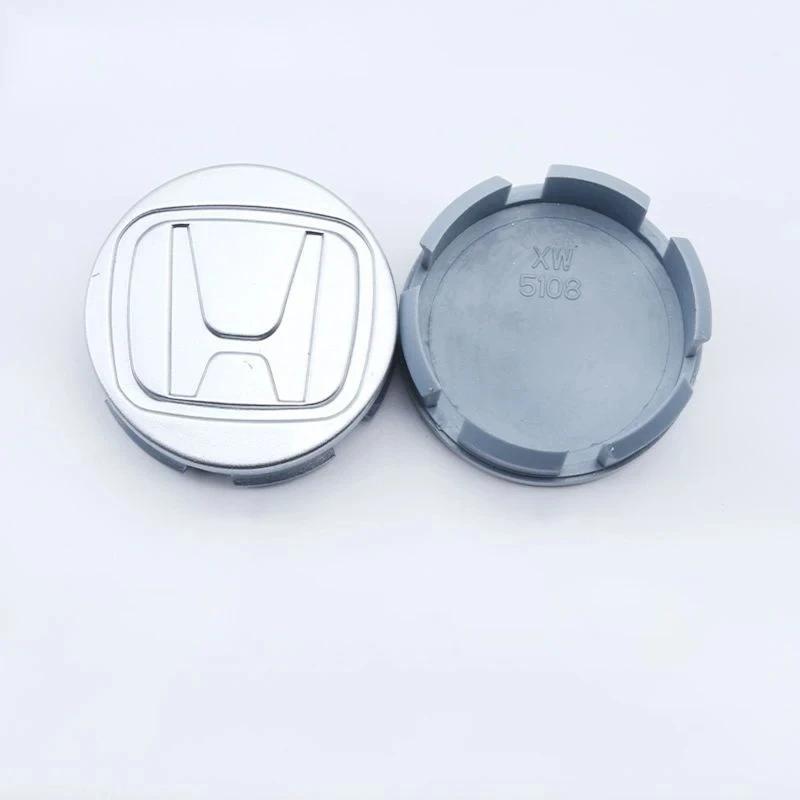 4pcs 58mm Car Wheel Center Hub Center Cap Rim Hub Dustproof Cover Emblemem For Honda Civic CRV Accord Fit Odysse Auto Accessorie