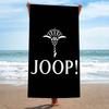 Mode Logo J-Joop.png Mikrofaserdecke Schnelltrocknende Strandtücher Übergröße Druck Super Saugfähige Pooltuchdecke