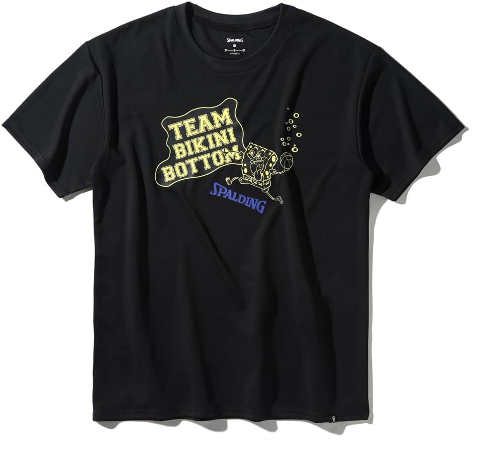 

Spalding SpongeBob Team Bikini Bottoms T-Shirt, Black, Size Small, SMT25048S