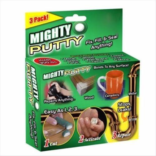 3 Pack Magic Mighty Putty Fill Seal Glue Tool For Wood Ceramic Metal With Glove