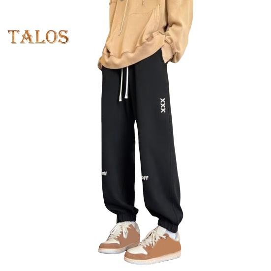 Jaro Podzim Pánské Sportovní Kalhoty Volné Stahovací guma v pase Kapsy Manžety u kotníků Výšivka písmen Cvičební kalhoty Tepláky pro každodenní nošení