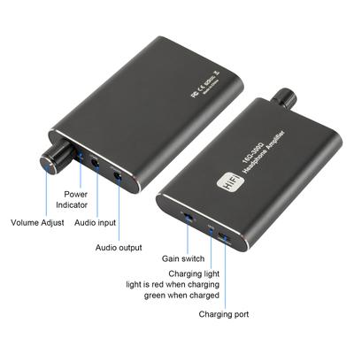 Aluminum Portable Headset Amplifier HiFi Audio Headphone Amplifier Sound Improver AMP 600mAh with