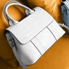 Genuine leather shoulder bags for ladies test pattern light color women's roomy commuting handbags