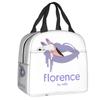 Florence By Mills Izolovaná taška na oběd pro venkovní piknik Nepropustná termotaška Chladicí taška na bento box Ženy Děti Školní tašky na jídlo