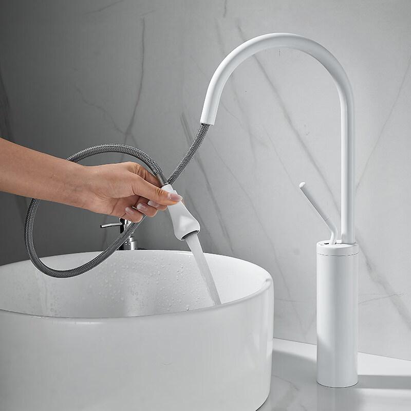 TLXT Pull-Out Hot and Cold Washbasin Faucet